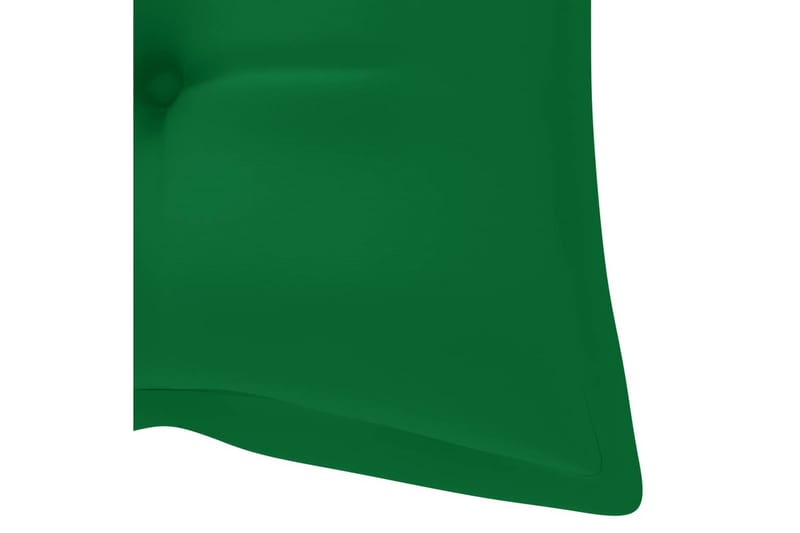 Hopfällbar Trädgårdsbänk med dyna 118 cm bambu - Grön - Utemöbler - Utesoffor & bänkar - Trädgårdssoffa