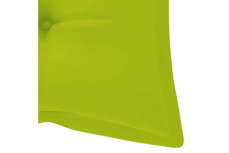 Hopfällbar Trädgårdsbänk med dyna 118 cm bambu - Grön - Utemöbler - Utesoffor & bänkar - Trädgårdssoffa