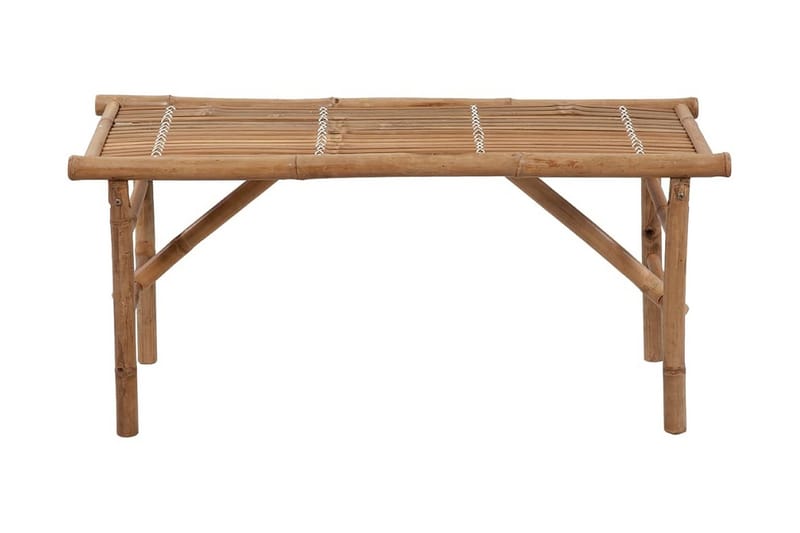 Hopfällbar Trädgårdsbänk med dyna 118 cm bambu - Grön - Utemöbler - Utesoffor & bänkar - Trädgårdssoffa