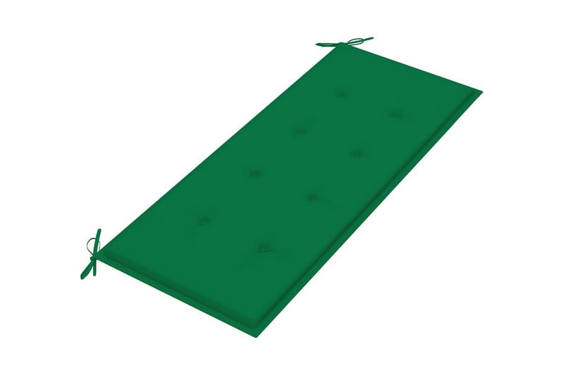 Hopfällbar Trädgårdsbänk med dyna 118 cm bambu - Grön - Utemöbler - Utesoffor & bänkar - Trädgårdssoffa