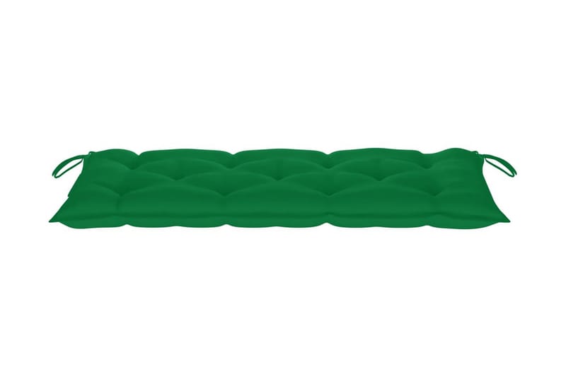 Hopfällbar Trädgårdsbänk med dyna 118 cm bambu - Grön - Utemöbler - Utesoffor & bänkar - Trädgårdssoffa