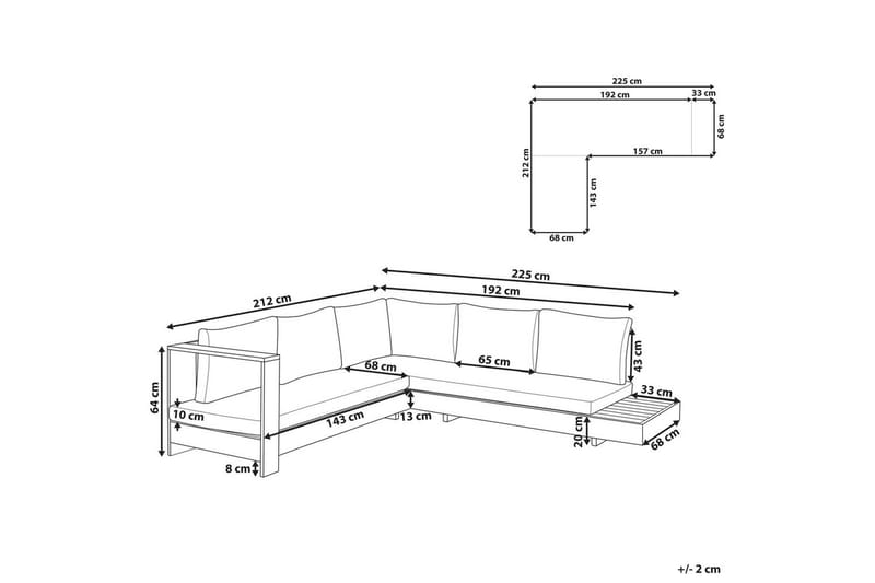 Hörnsoffa Marettimo - Utemöbler - Utesoffor & bänkar - Loungesoffa