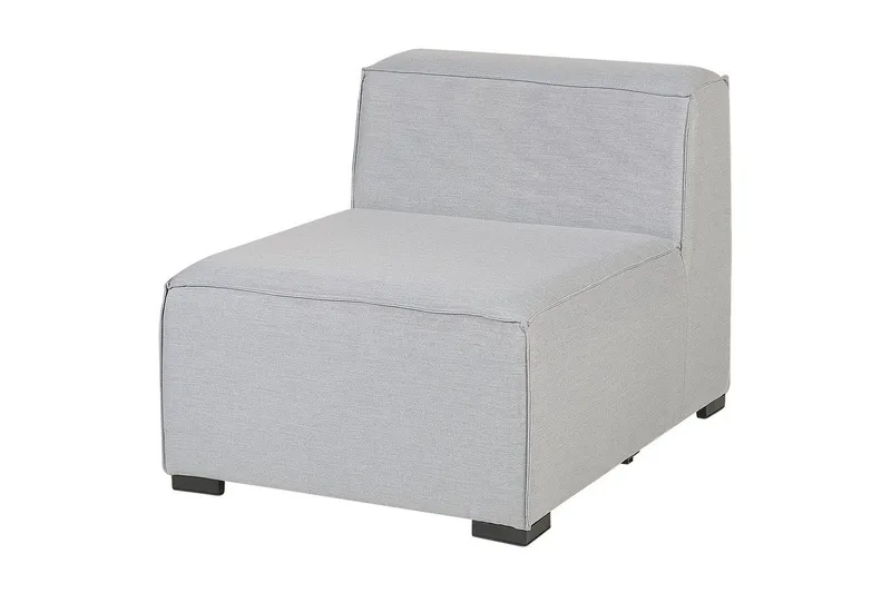 Hörnsoffa med fotpall Arezzo Grå/svart, Vänstervänd - Grå/svart, Vänstervänd - Utemöbler - Utesoffor & bänkar - Loungesoffa