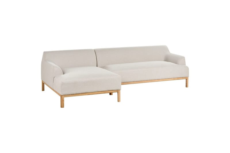 Hörnsoffa Sosjo Beige, ljust trä, Högervänd - Beige, ljust trä, Högervänd - Möbler - Vardagsrum - Soffor - Hörnsoffor