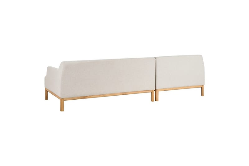 Hörnsoffa Sosjo Beige, ljust trä, Högervänd - Beige, ljust trä, Högervänd - Möbler - Vardagsrum - Soffor - Hörnsoffor