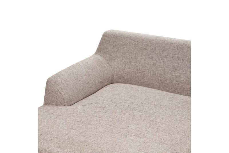 Hörnsoffa Sosjo Brunt, ljust trä, Högervänd - Brunt, ljust trä, Högervänd - Utemöbler - Utesoffor & bänkar - Trädgårdssoffa