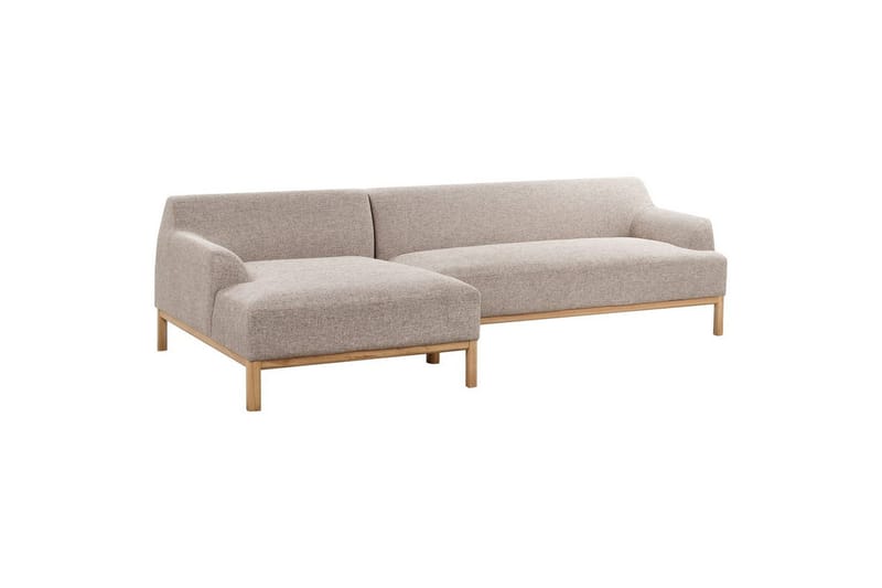 Hörnsoffa Sosjo Brunt, ljust trä, Högervänd - Brunt, ljust trä, Högervänd - Utemöbler - Utesoffor & bänkar - Trädgårdssoffa