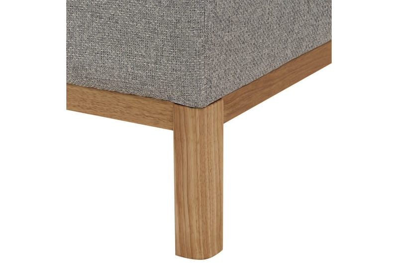 Hörnsoffa Sosjo Grå, ljust trä, Högervänd - Grå, ljust trä, Högervänd - Möbler - Vardagsrum - Soffor - Hörnsoffor