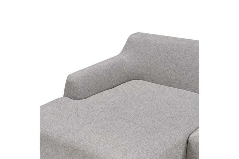 Hörnsoffa Sosjo Grå, ljust trä, Högervänd - Grå, ljust trä, Högervänd - Möbler - Vardagsrum - Soffor - Hörnsoffor
