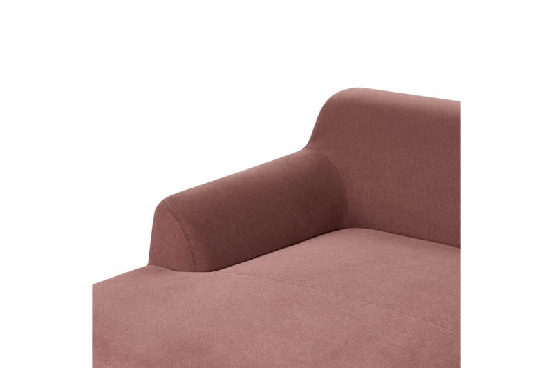 Hörnsoffa Sosjo Rött, ljust trä, Högervänd - Rött, ljust trä, Högervänd - Möbler - Vardagsrum - Soffor - Hörnsoffor