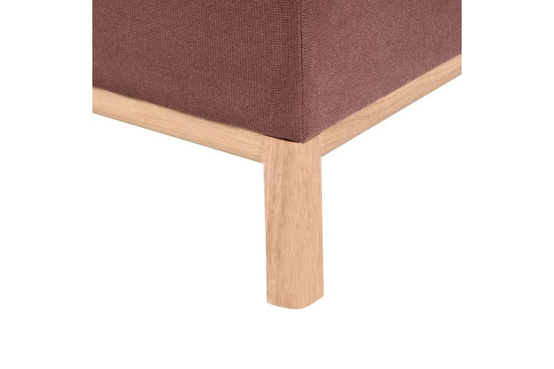 Hörnsoffa Sosjo Rött, ljust trä, Vänstervänd - Rött, ljust trä, Vänstervänd - Möbler - Vardagsrum - Soffor - Hörnsoffor