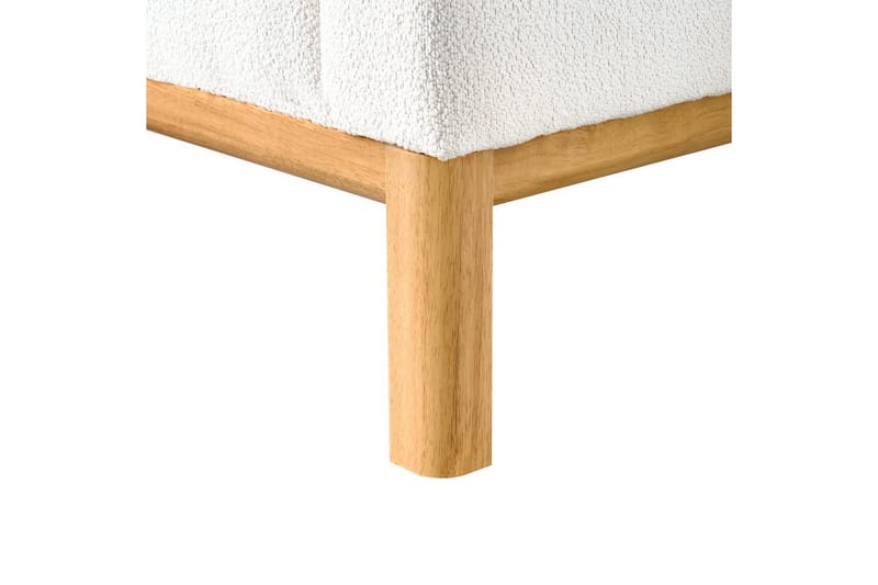 Hörnsoffa Sosjo Vit, ljust trä, Högervänd - Vit, ljust trä, Högervänd - Möbler - Vardagsrum - Soffor - Hörnsoffor