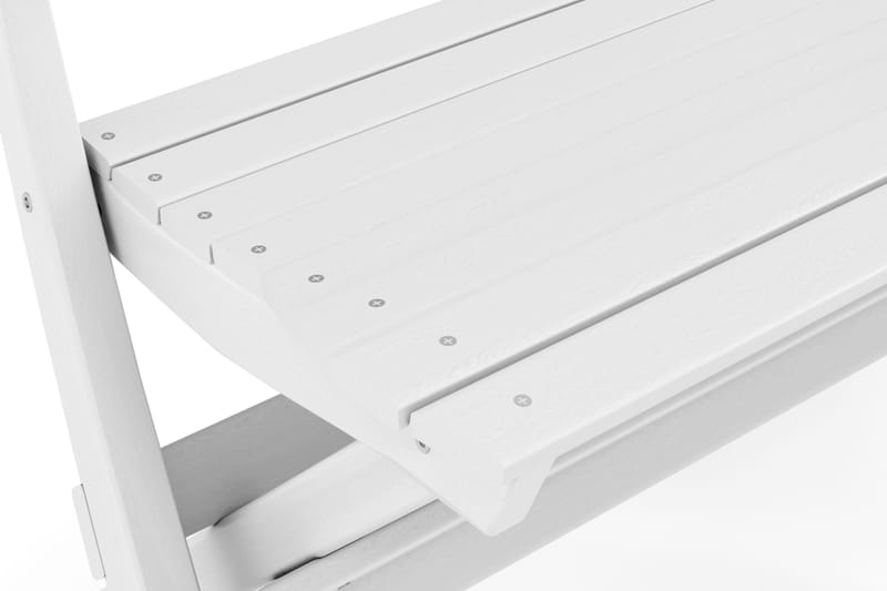 Landet liten soffa utomhus 110x60x89 cm - Träsoffa akacia - Vit - Utemöbler - Utesoffor & bänkar - Trädgårdssoffa