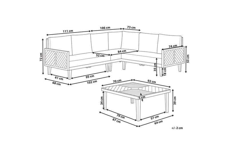 Loungegrupp Baratti 4-Sits - 4-Sits - Utemöbler - Utegrupp - Loungegrupp