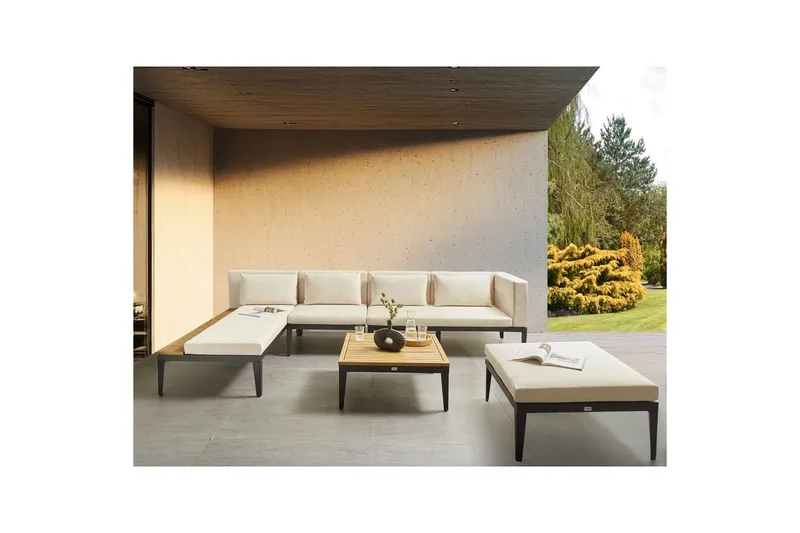 Loungegrupp med fotpall Bracciano 4-Sits - 4-Sits - Utemöbler - Utegrupp - Loungegrupp