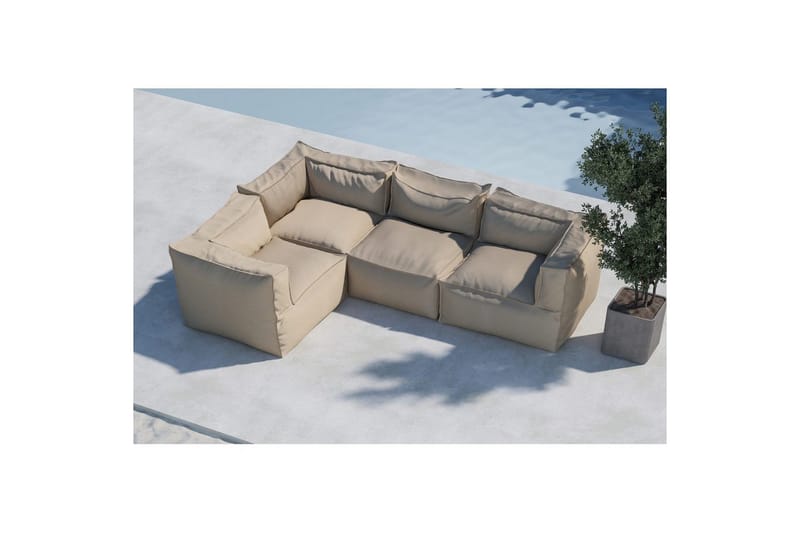 Loungegrupp Rambo 3+1 - Utemöbler - Utesoffor & bänkar - Trädgårdssoffa