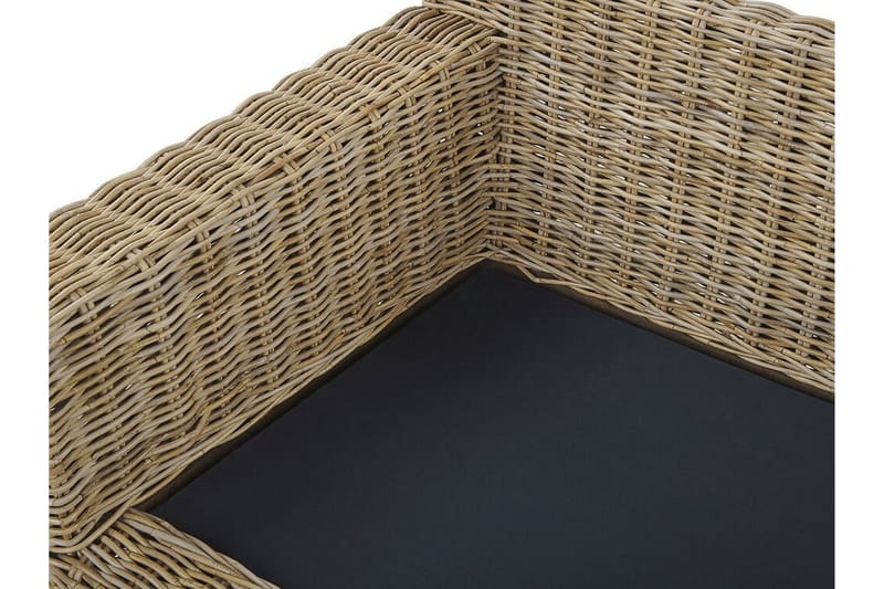 APRILIANA 2-sits Utesoffa Konstrotting/Ljusbrun - Utemöbler - Utesoffor & bänkar - Loungesoffa