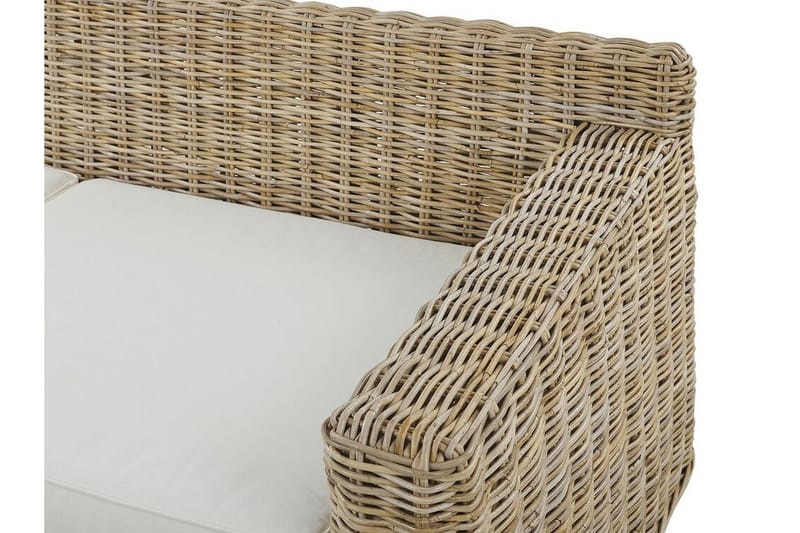 APRILIANA 2-sits Utesoffa Konstrotting/Ljusbrun - Utemöbler - Utesoffor & bänkar - Loungesoffa