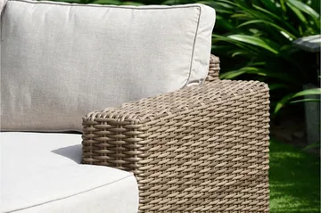 Barbados Utesoffa med Armstöd Vänster - Beige - Utemöbler - Utesoffor & bänkar - Loungesoffa