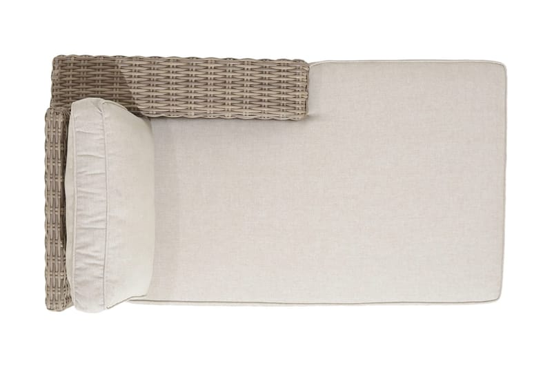 Barbados Utesoffa med Armstöd Vänster - Beige - Utemöbler - Utesoffor & bänkar - Loungesoffa