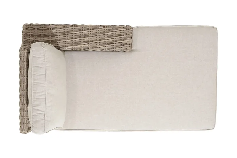 Barbados Utesoffa med Armstöd Vänster - Beige - Utemöbler - Utesoffor & bänkar - Loungesoffa