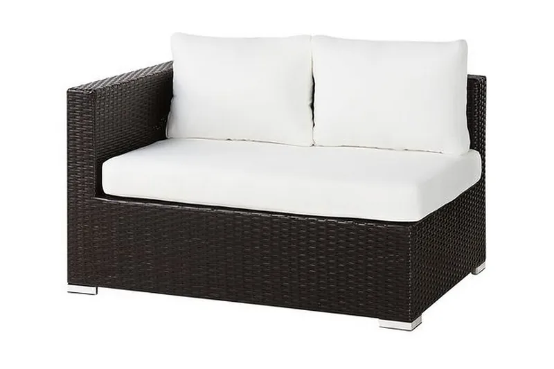 Calizza Loungegrupp Utomhus Konstrotting - Brun - Utemöbler - Utesoffor & bänkar - Loungesoffa