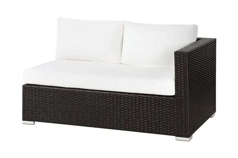 Calizza Loungegrupp Utomhus Konstrotting - Brun - Utemöbler - Utesoffor & bänkar - Loungesoffa