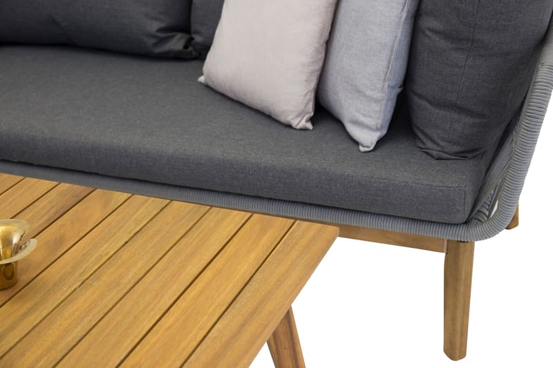 Chania Hörnsoffa Utomhus - Grå - Utemöbler - Utesoffor & bänkar - Trädgårdssoffa