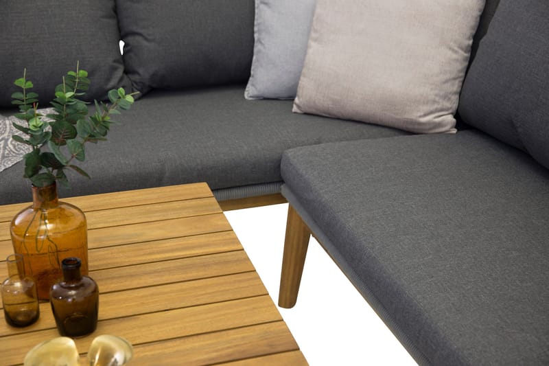 Chania Hörnsoffa Utomhus - Grå - Utemöbler - Utesoffor & bänkar - Trädgårdssoffa