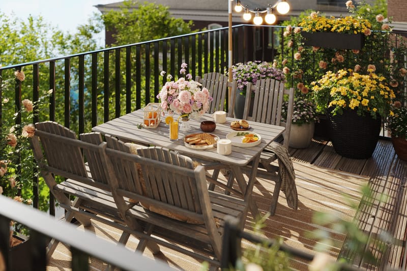 Delpino Soffgrupp Utomhus - Grå - Utemöbler - Utesoffor & bänkar - Loungesoffa