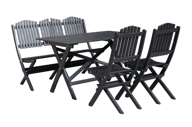 DELPINO Soffgrupp Utomhus Kaffesvart - Utemöbler - Utesoffor & bänkar - Loungesoffa