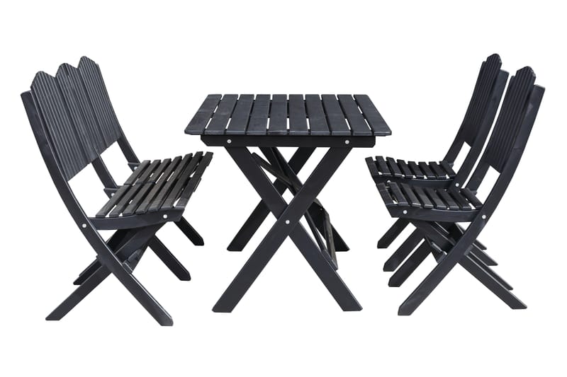 DELPINO Soffgrupp Utomhus Kaffesvart - Utemöbler - Utesoffor & bänkar - Loungesoffa