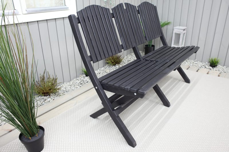 DELPINO Utesoffa Kaffesvart - Utemöbler - Utesoffor & bänkar - Loungesoffa
