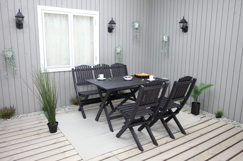 DELPINO Utesoffa Kaffesvart - Utemöbler - Utesoffor & bänkar - Loungesoffa