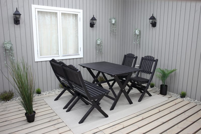 DELPINO Utesoffa Kaffesvart - Utemöbler - Utesoffor & bänkar - Loungesoffa