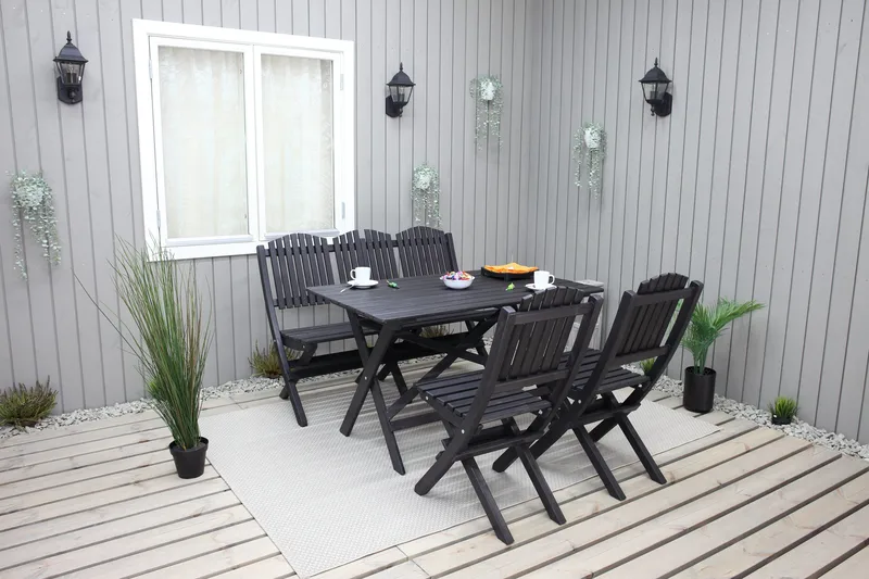 Delpino Utesoffa - Kaffesvart - Utemöbler - Utesoffor & bänkar - Loungesoffa