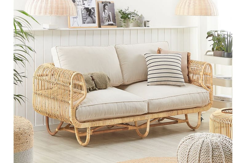 DOLCEDO 2-sits Utesoffa Rotting/Beige - Utemöbler - Utesoffor & bänkar - Loungesoffa