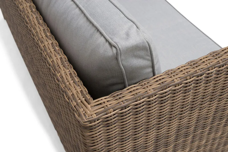 Hillerstorp Fyrsnäs 3-Sits Utesoffa - Grå|Brun - Utemöbler - Utesoffor & bänkar - Loungesoffa