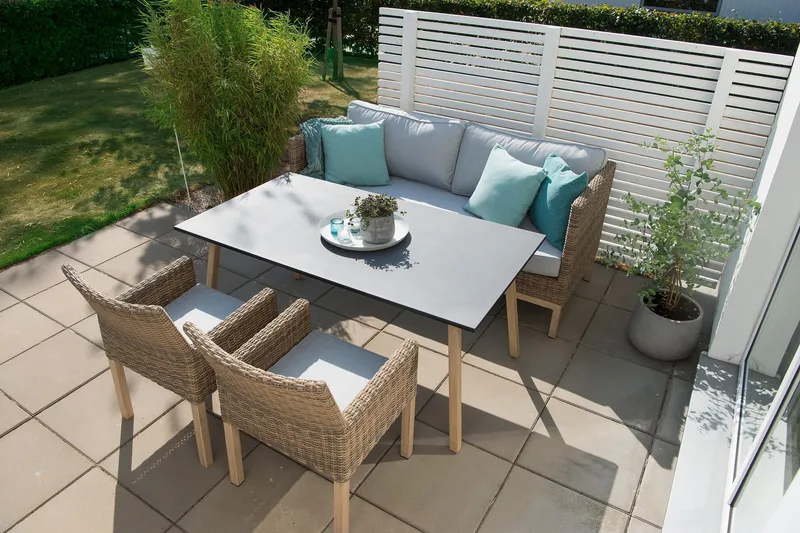 Hillerstorp Fyrsnäs 3-Sits Utesoffa - Grå|Brun - Utemöbler - Utesoffor & bänkar - Loungesoffa