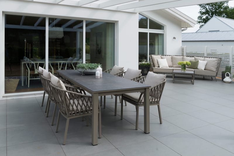 Loungesoffa Hillerstorp Jet Set 3-Sits - Beige - Utemöbler - Utesoffor & bänkar - Loungesoffa