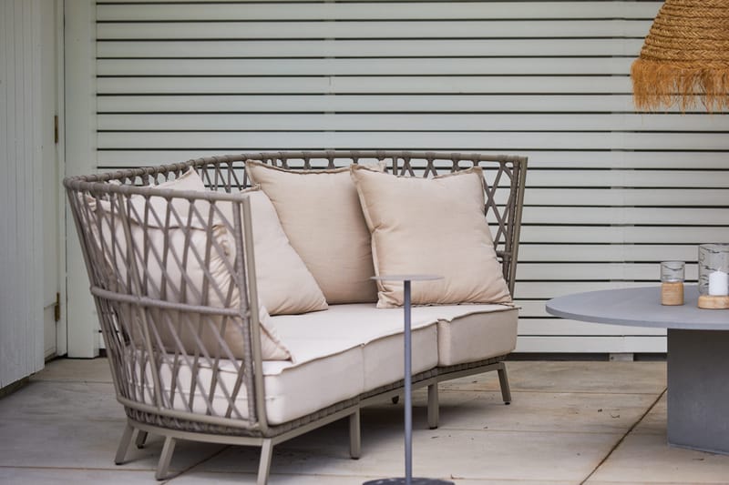 Loungesoffa Hillerstorp Jet Set 3-Sits - Beige - Utemöbler - Utesoffor & bänkar - Loungesoffa