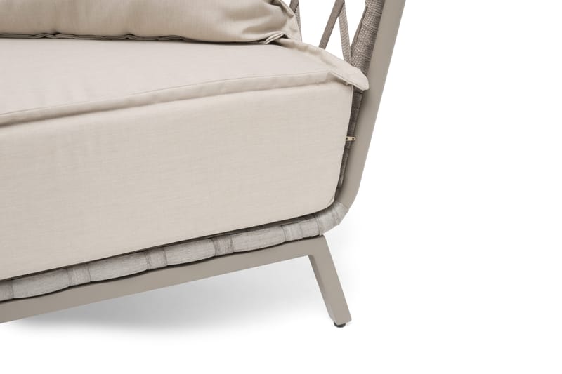 Loungesoffa Hillerstorp Jet Set 3-Sits - Beige - Utemöbler - Utesoffor & bänkar - Loungesoffa