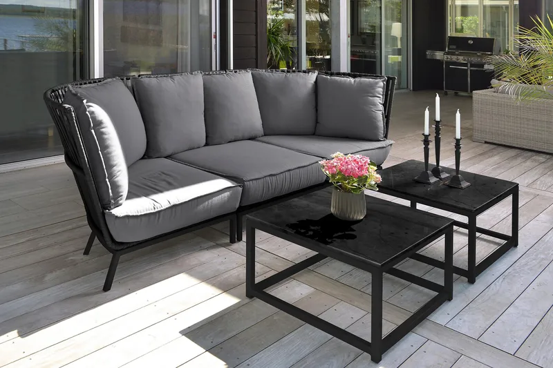 Hillerstorp svängd Jet Set Loungesoffa Utomhus - Utemöbler - Utesoffor & bänkar - Loungesoffa