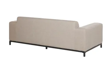 Hughen 3-sits Utesoffa - Beige/Svart - Utemöbler - Utesoffor & bänkar - Loungesoffa