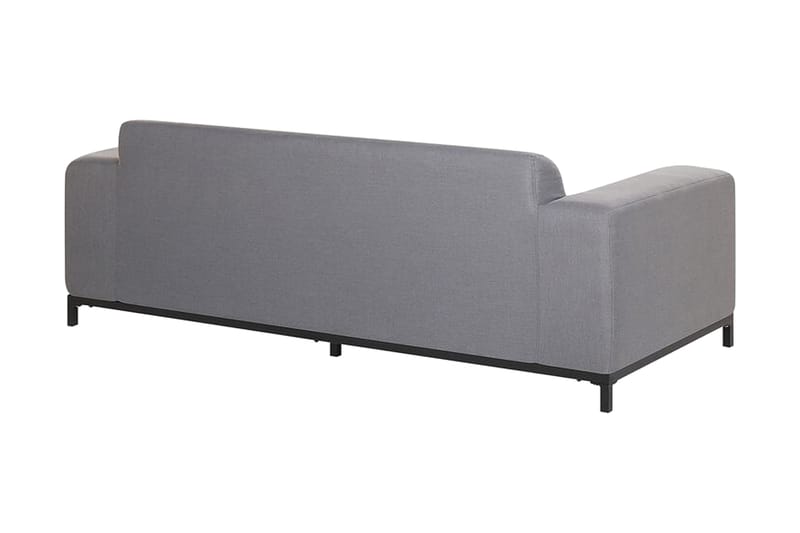 HUGHEN 3-sits Utesoffa Grå/Svart - Utemöbler - Utesoffor & bänkar - Loungesoffa