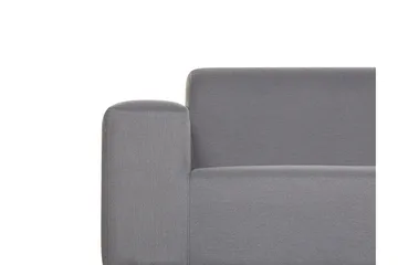 Hughen 3-sits Utesoffa - Grå/Svart - Utemöbler - Utesoffor & bänkar - Loungesoffa