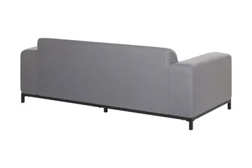 Hughen 3-sits Utesoffa - Grå/Svart - Utemöbler - Utesoffor & bänkar - Loungesoffa