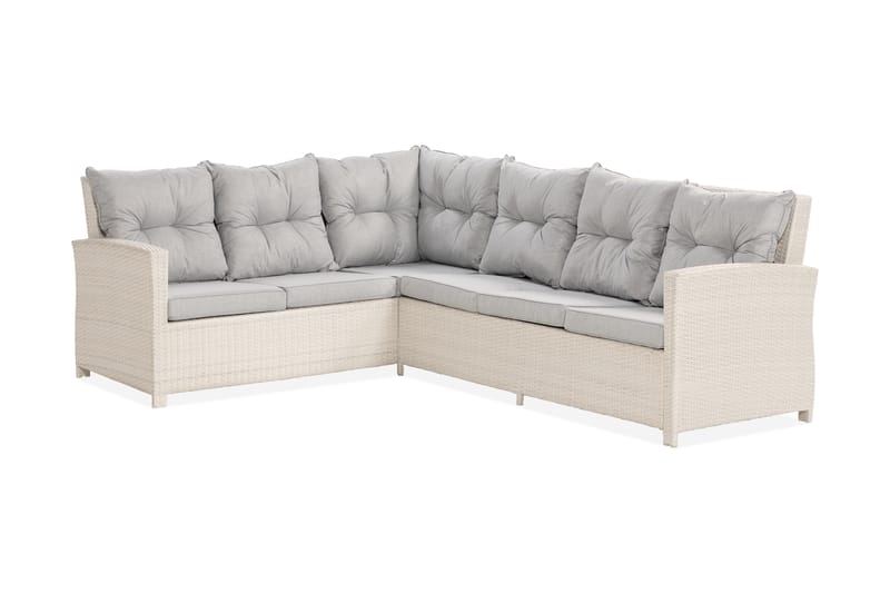 JAMES Hörnsoffa Utomhus Vänster Vit - Utemöbler - Utesoffor & bänkar - Loungesoffa