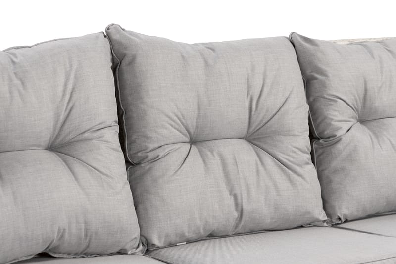 JAMES Hörnsoffa Utomhus Vänster Vit - Utemöbler - Utesoffor & bänkar - Loungesoffa
