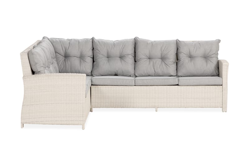 JAMES Hörnsoffa Utomhus Vänster Vit - Utemöbler - Utesoffor & bänkar - Loungesoffa